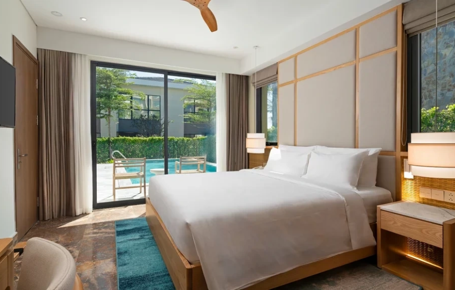 Villa 2pn hướng vườn