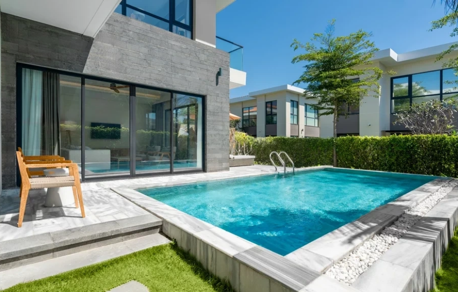 Villa 2pn hướng vườn